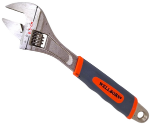 Ключ разводной 200мм с обрезиненной ручкой 2148-8 (1/60)