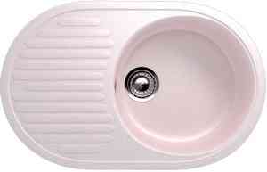 #Мойка  AL-11(126)  овальная   715 * 455   (чаша 380*175)    СВЕТЛО-РОЗОВАЯ 