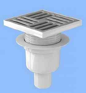 АНИ TA5212 Трап верт-ый нерег. с выпуском 50мм, с нерж. реш. 150х150