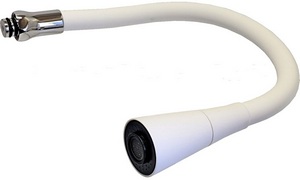 Излив для кухни ГИБКИЙ 2-х режимный, 52см Белый 