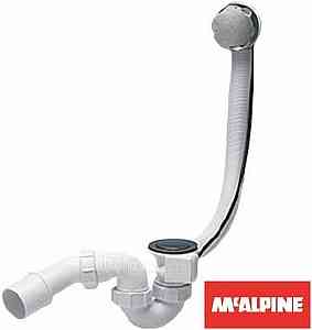 Обвязка д/в MRB2C-PB, авто, ПЛАСТ. ХРОМ пов. головка, колено, трос 575мм, 50мм пробка, 40/50 McAlpin