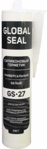 Герметик силиконовый Global Seal универсальный белый 290 мл