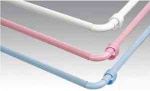 Карниз для ванной  Zalel  УГЛОВОЙ  ХРОМ 90-90-90 см (блистер)