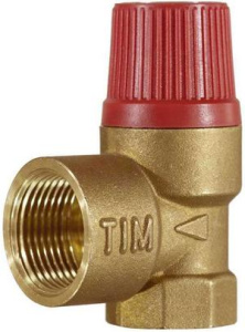 Клапан предохранительный   1/2"  ВР-ВР 6,0 бар TIM