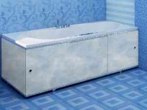 ЭКРАН  для ванны  ПРЕМИУМ А  ( алюм профиль)  1,5   небесный /