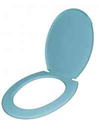 Сиденье для унитаза ИНКОЭР  "Стандарт Н-Голубой мрамор" 