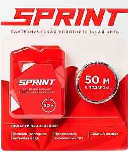 НИТЬ уплотнительная SPRINT 50м бокс+50м катушка, блистер