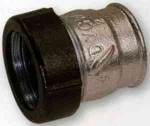 Обжимной патрубок из чугуна  11/2"  внутр. резьба IK  Gebo  