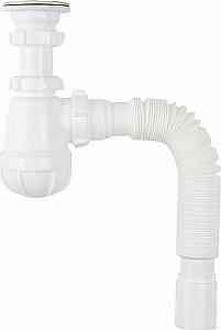 Aquant B0115-30-MR Сифон 1 1/2"х40, реш. 70мм, гофра, 40х40/50 (аналог АНИ C0115)