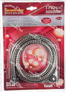 Шланг для душа   TeRma   1,5м  ИМП-ИМП   двойной зажим STANDART, блистер 20331