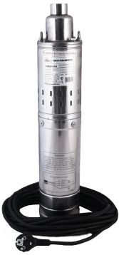 Скважинный насос JEMIX ВН-4-106-32 (4-QGB-1-57М)  ВИНТ нас Ø 102 mm (4")  КАБ 25 м. 370 ВТ Макс. нап 106 м. Встр. блок упр.