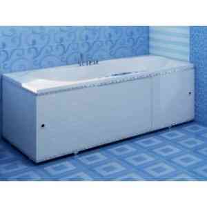 ЭКРАН  для ванны  "ПРЕМИУМ А"  БЕЛЫЙ 1,5 м (алюм профиль)  