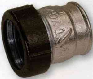 Обжимной патрубок из чугуна  2"  внутр. резьба  IK  Gebo 